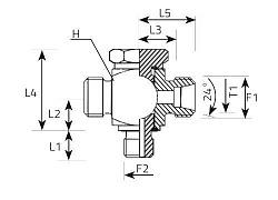 Tройник BANJO TME SBFM